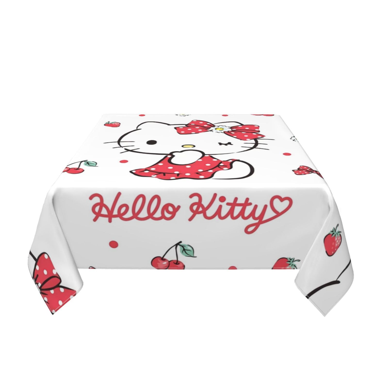 Amazon｜ハローキティ テーブルクロス 正方形 デザイン 撥水 テーブル